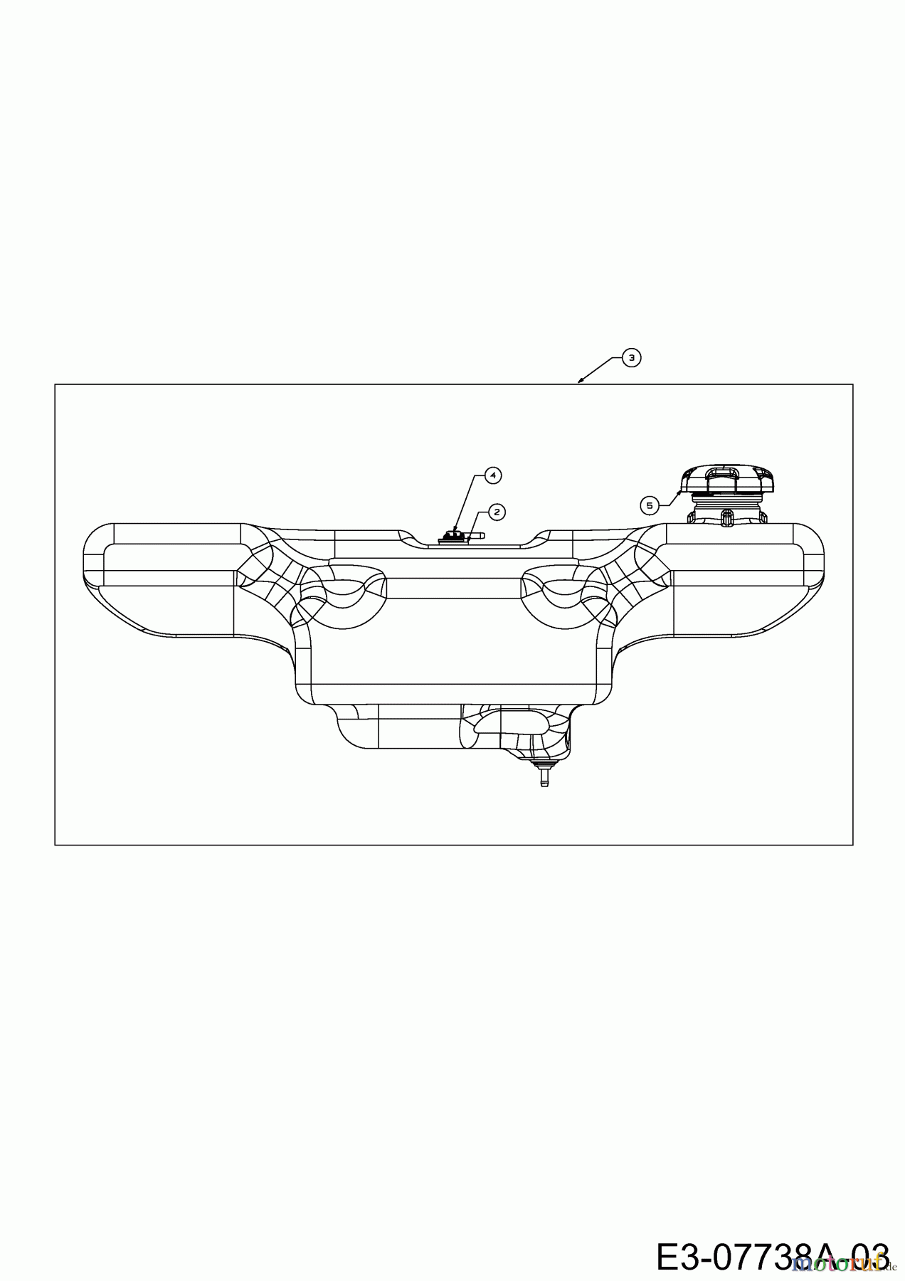  Cub Cadet Gartentraktoren GTX 2100 14A-3GE-603  (2013) Tank
