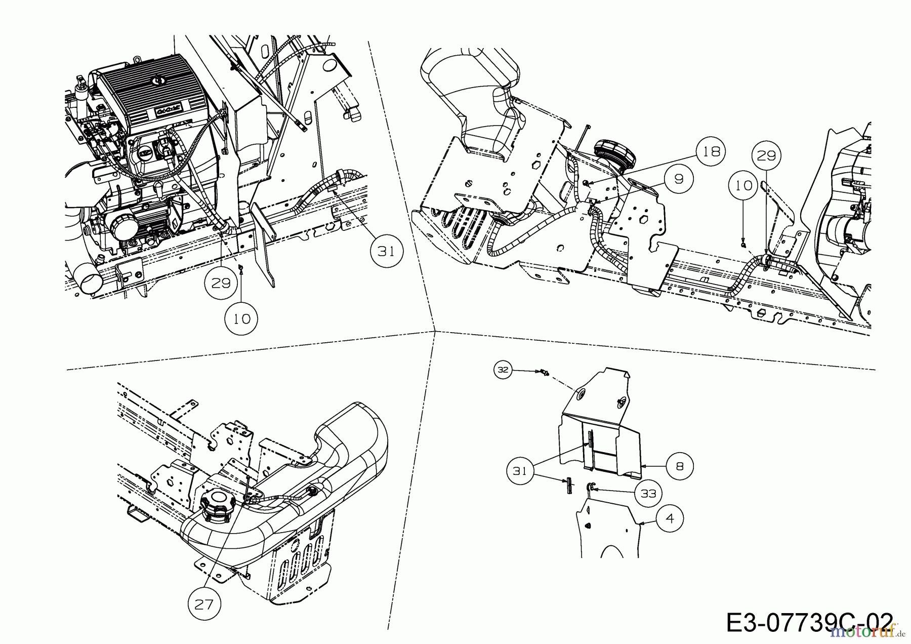 Cub Cadet Gartentraktoren GTX 2100 14A-3GE-603 (2015) Elektromagnetkupplung, Motorzubehör