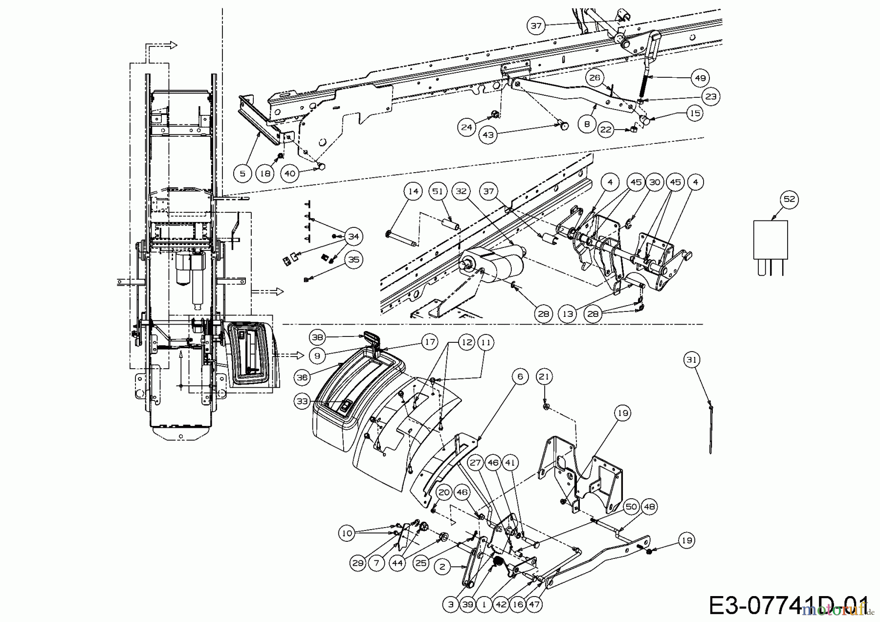 Cub Cadet Gartentraktoren GTX 2100 14A-3GE-603 (2016) Elektrische Mähwerksaushebung