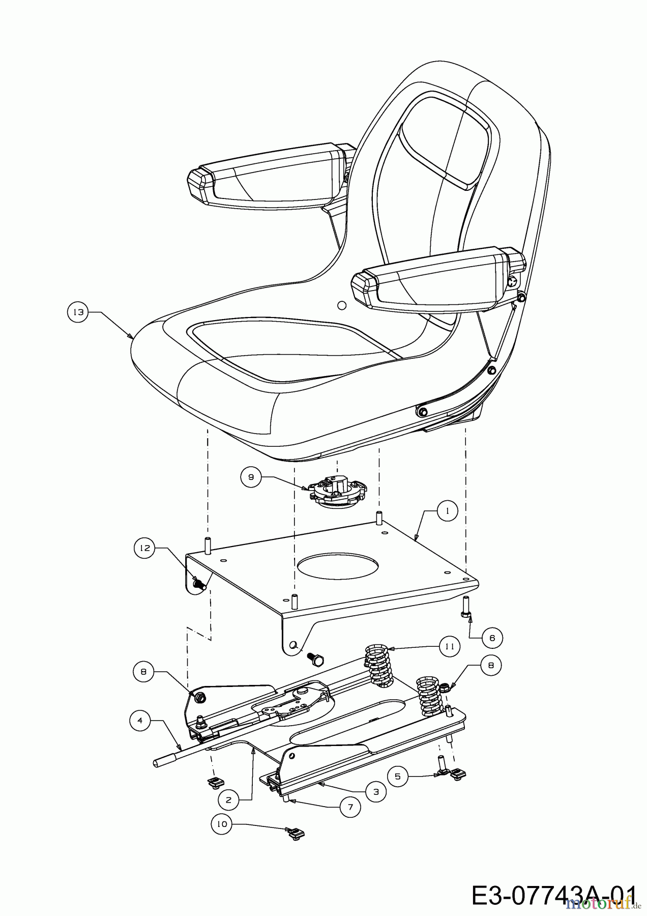 Cub Cadet Gartentraktoren GTX 2100 14A-3GE-603 (2016) Sitz
