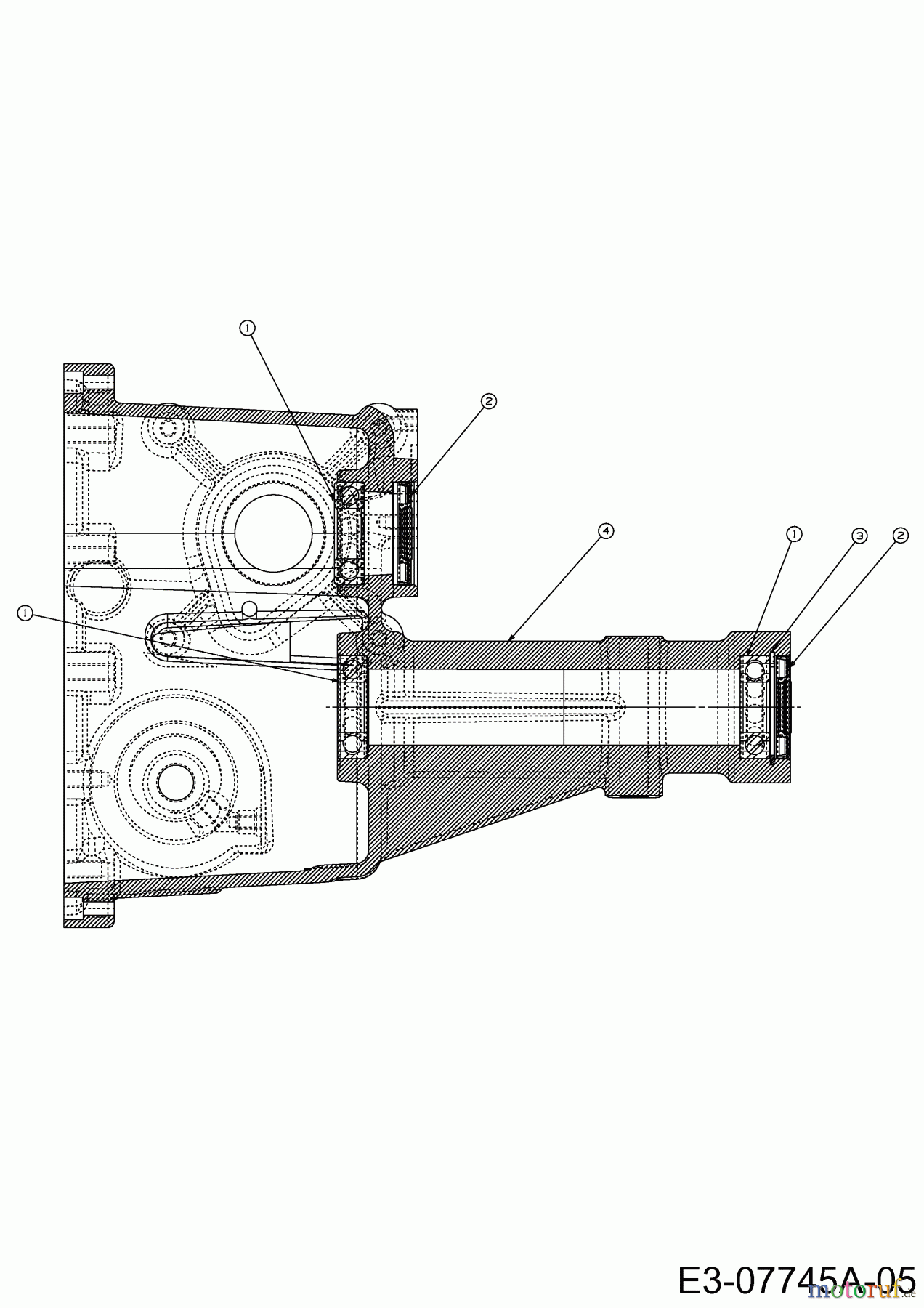  Cub Cadet Gartentraktoren GTX 2100 14A-3GE-603  (2013) Achstrichter rechts