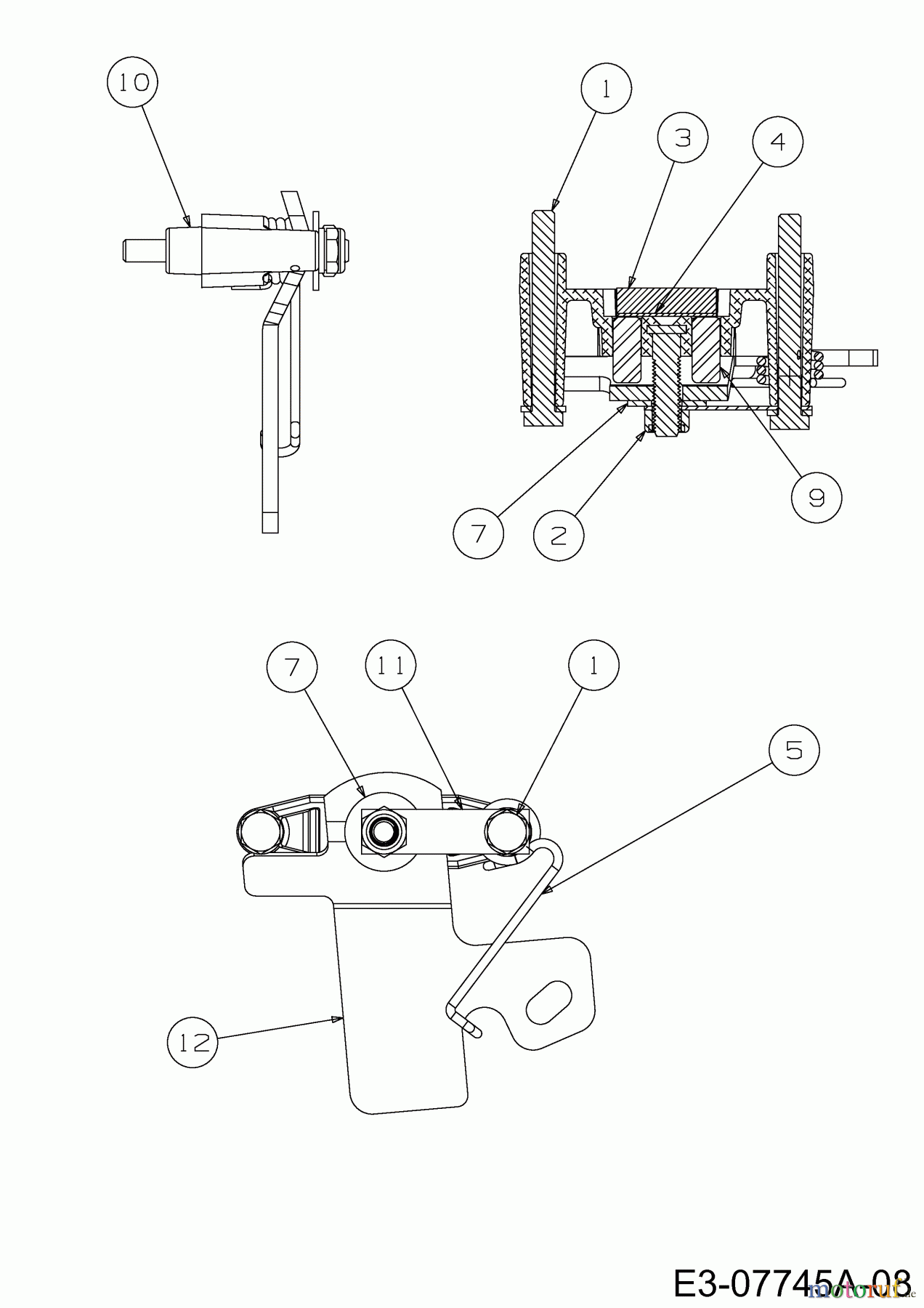 Cub Cadet Gartentraktoren GTX 2100 14A-3GE-603 (2013) Bremse