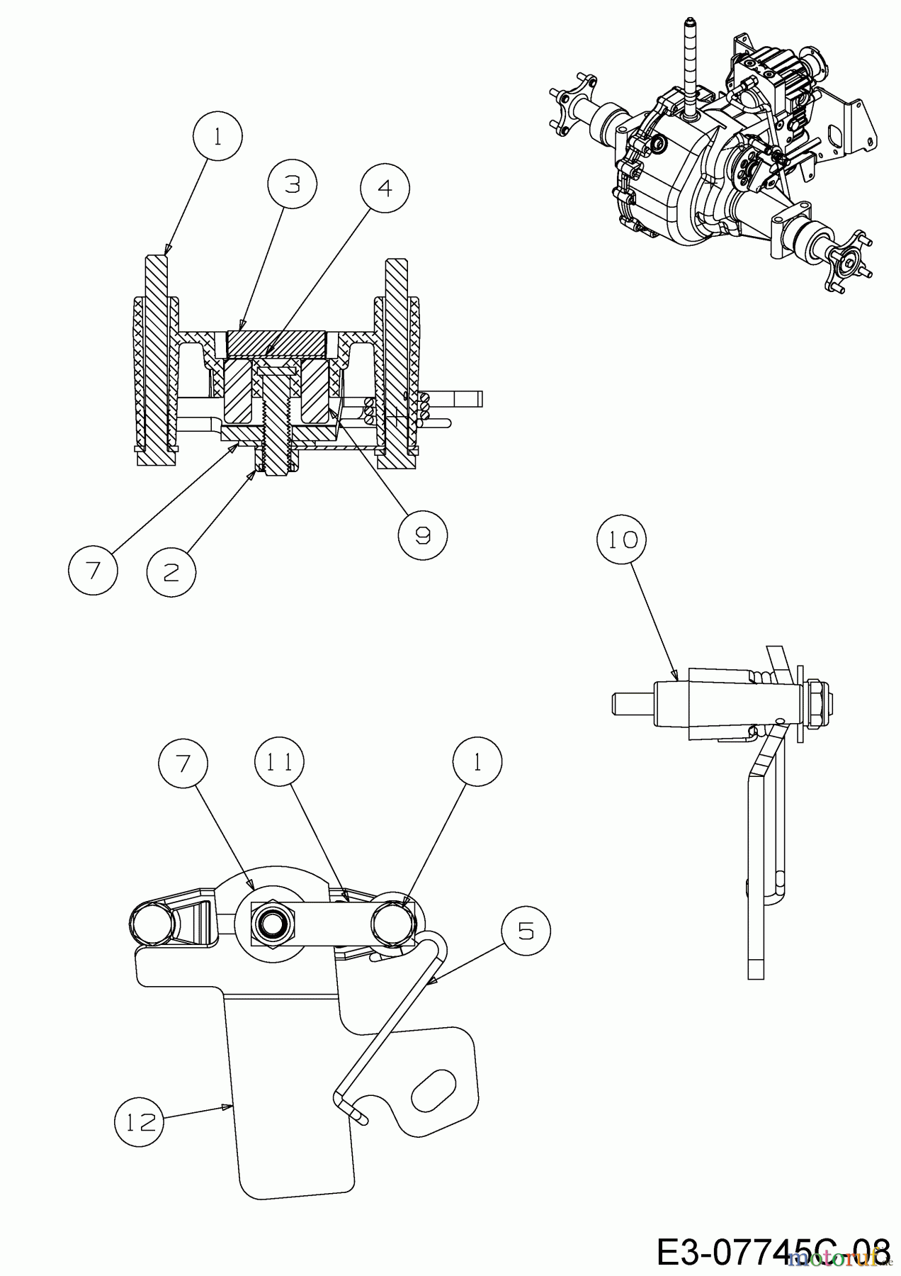  Cub Cadet Gartentraktoren GTX 2100 14A-3GE-603  (2015) Bremse
