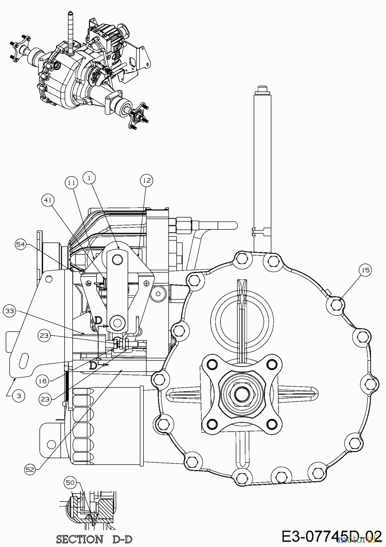 Cub Cadet Gartentraktoren GTX 2100 14A-3GE-603 (2016) Getrieberegelung