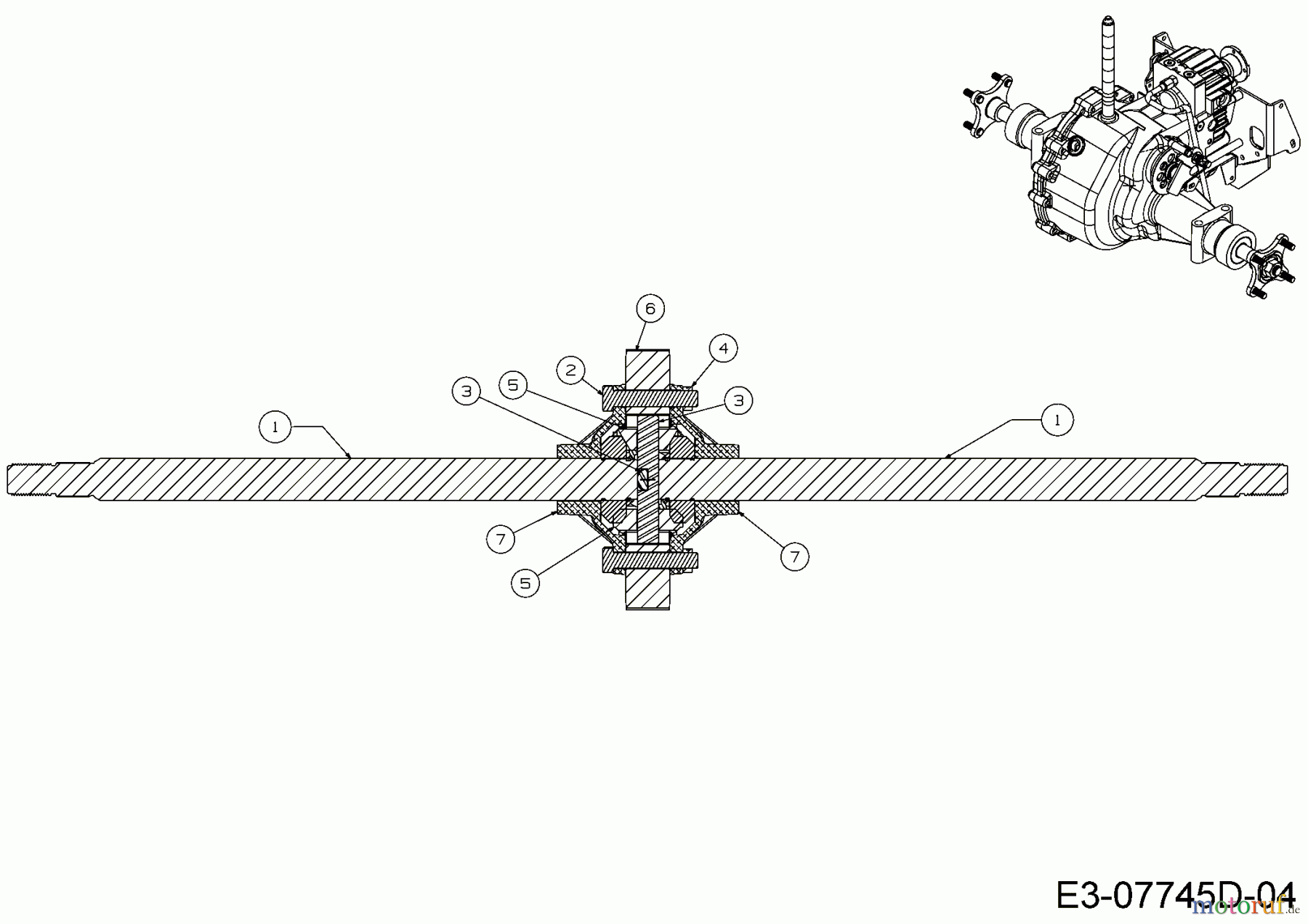 Cub Cadet Gartentraktoren GTX 2100 14A-3GE-603 (2016) Differential