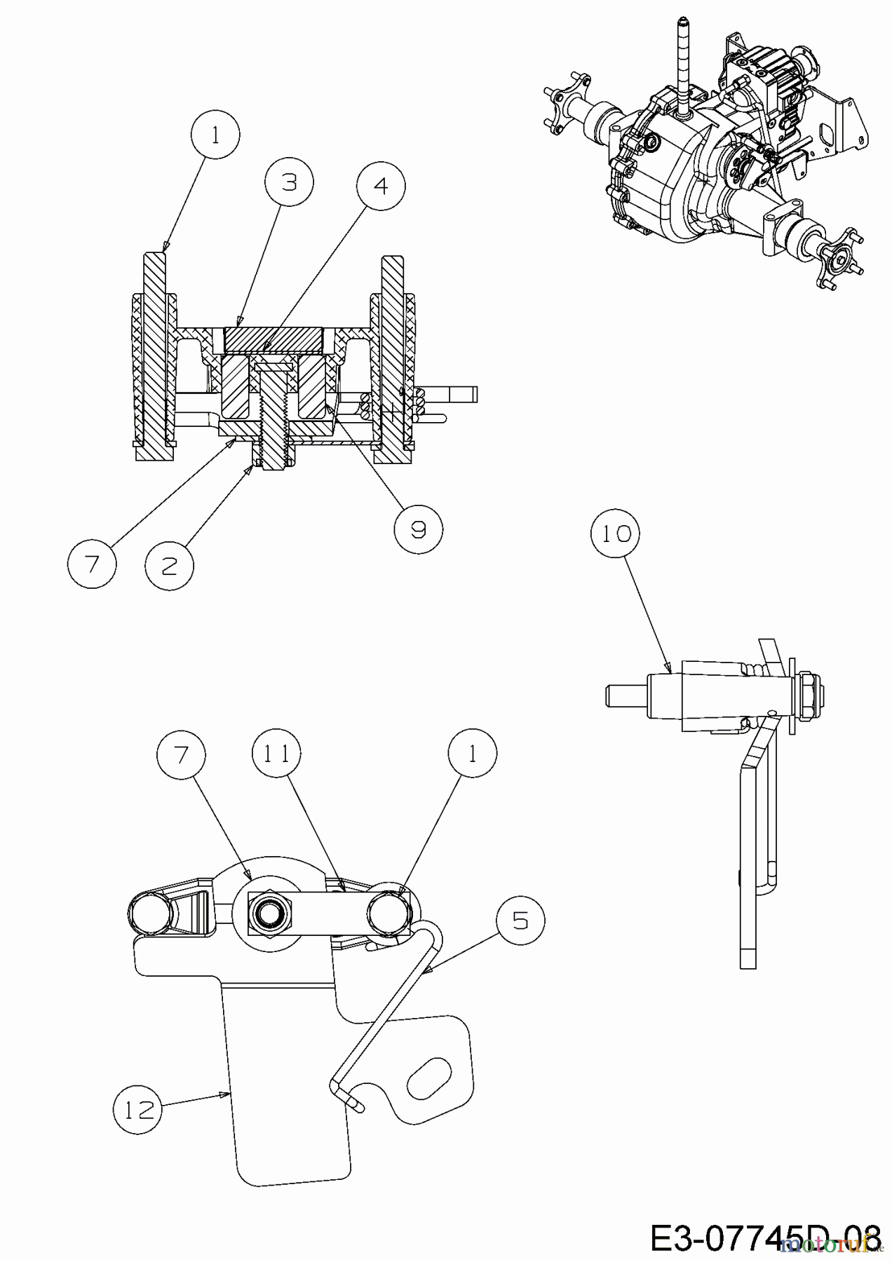 Cub Cadet Gartentraktoren GTX 2100 14A-3GE-603 (2016) Bremse