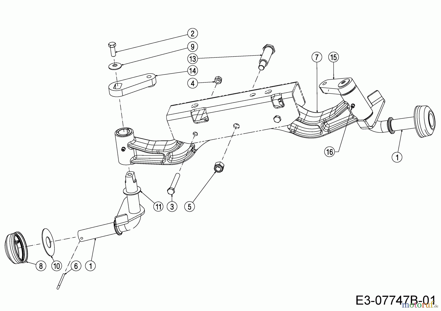 Cub Cadet Gartentraktoren GTX 2100 14A-3GE-603 (2016) Vorderachse