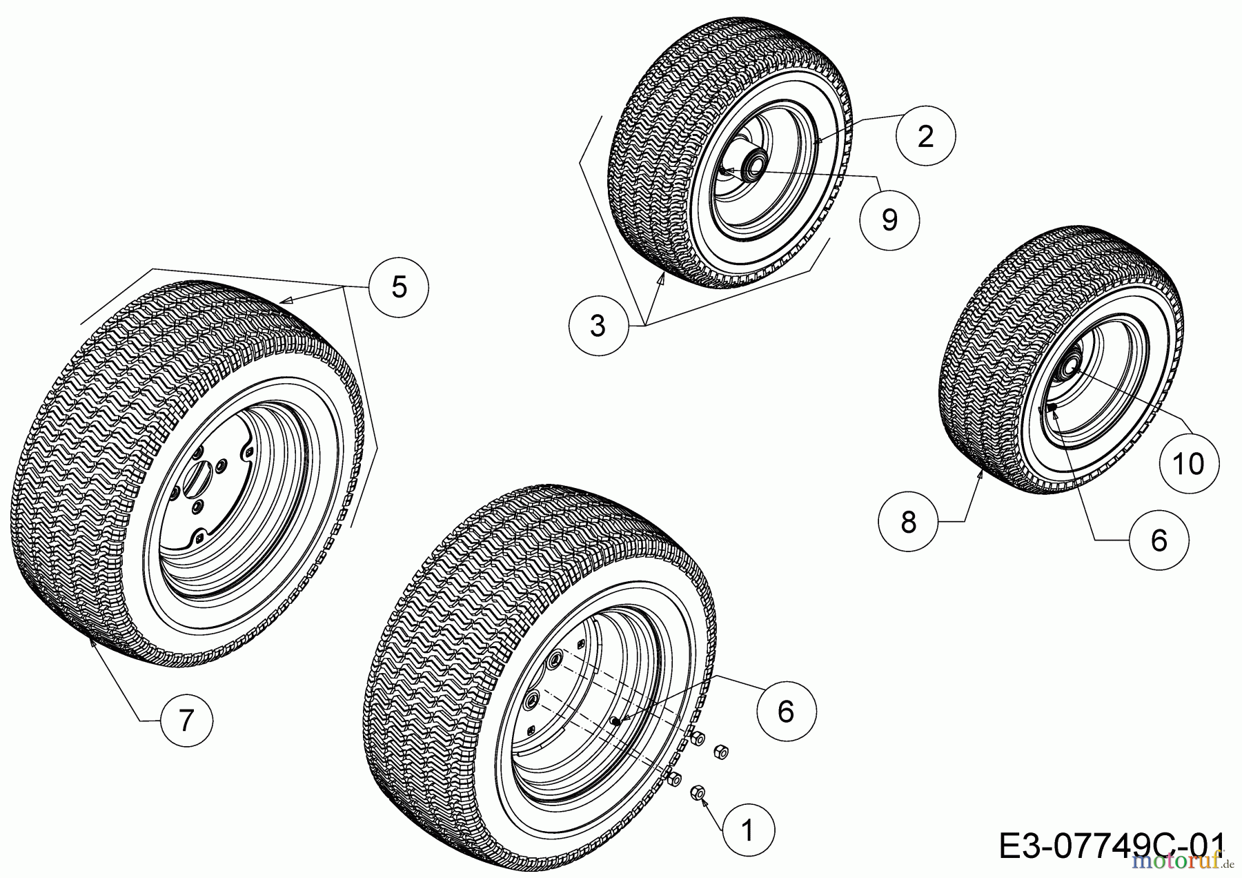  Cub Cadet Gartentraktoren GTX 2100 14A-3GE-603  (2015) Räder 16x6.5 + 23x10.5