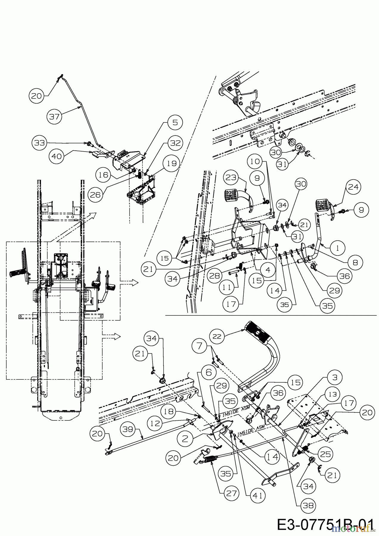 Cub Cadet Gartentraktoren GTX 2100 14A-3GE-603 (2016) Pedale