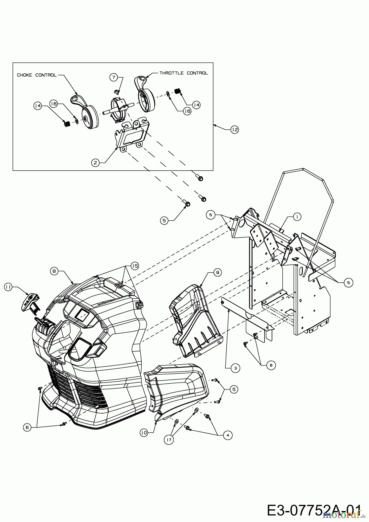  Cub Cadet Gartentraktoren GTX 2100 14A-3GE-603  (2013) Armaturenbrett