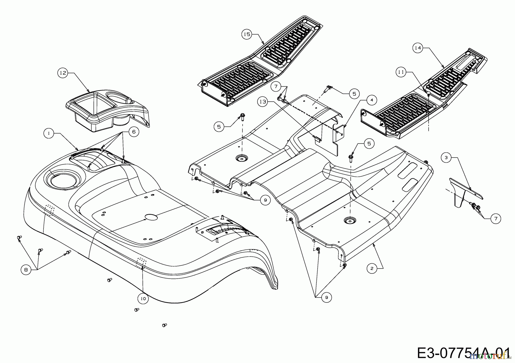 Cub Cadet Gartentraktoren GTX 2100 14A-3GE-603 (2013) Sitzwanne