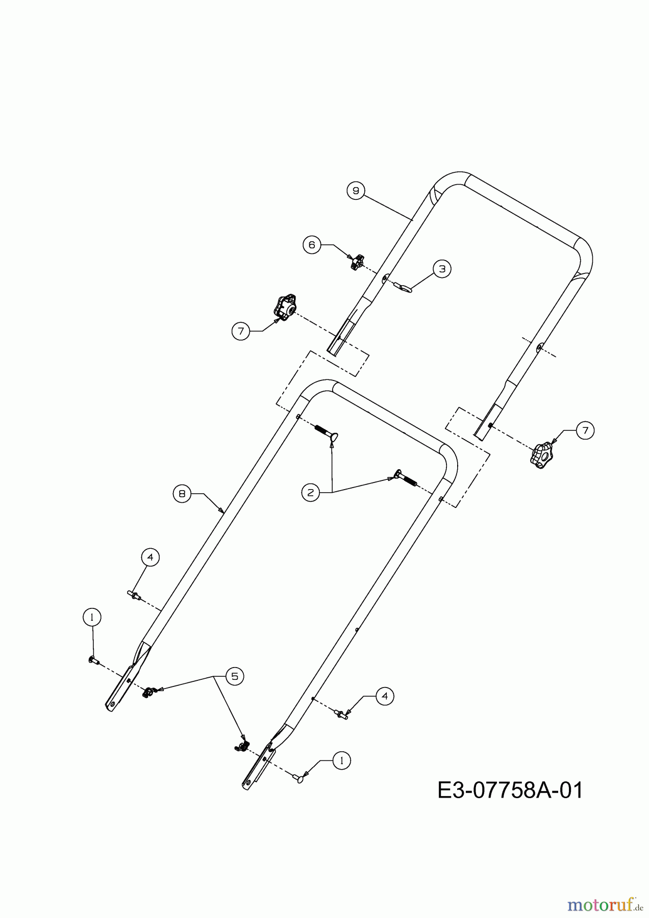 Cub Cadet Laubsauger mit Häckselfunktion CSV 060 24A-06MP603 (2014) Holm