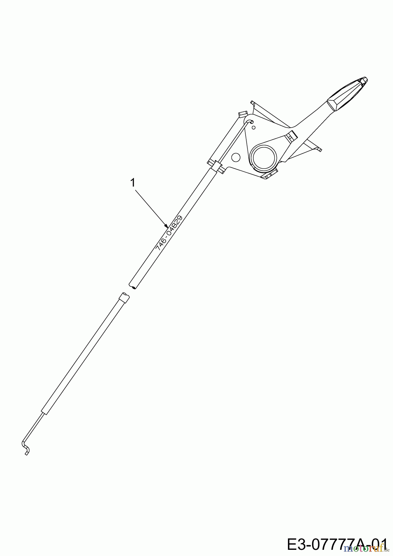  MTD Rasentraktoren 14 P-92 RD 13B2765E635  (2012) Choke- und Gaszug