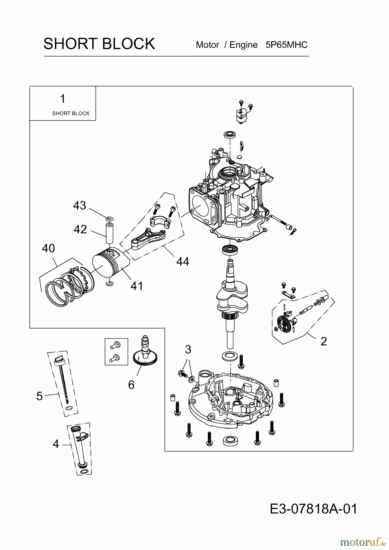 MTD-Motoren Vertikal 5P65MHC 752Z5P65MHC (2012) Rumpfmotor