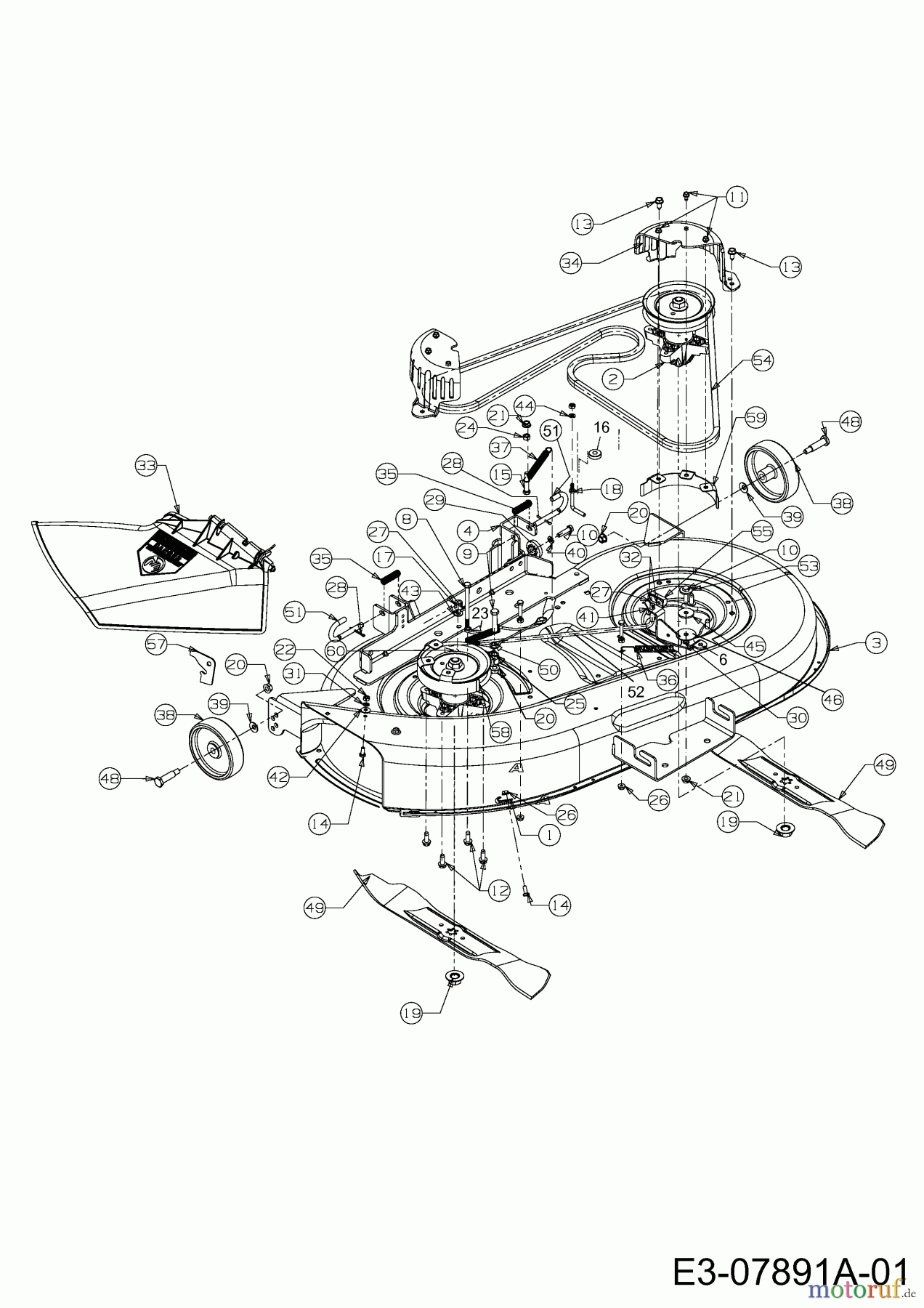 Gutbrod Rasentraktoren Sprint SLX 107 S 13AP606G690 (2000) Mähwerk G (42