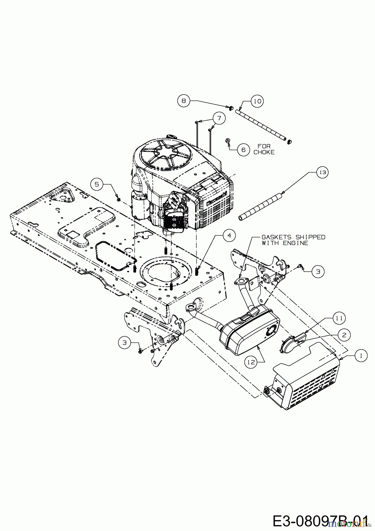  Colombia Rasentraktoren PX 180 KT 105 H 13AG71GN646  (2014) Motorzubehör