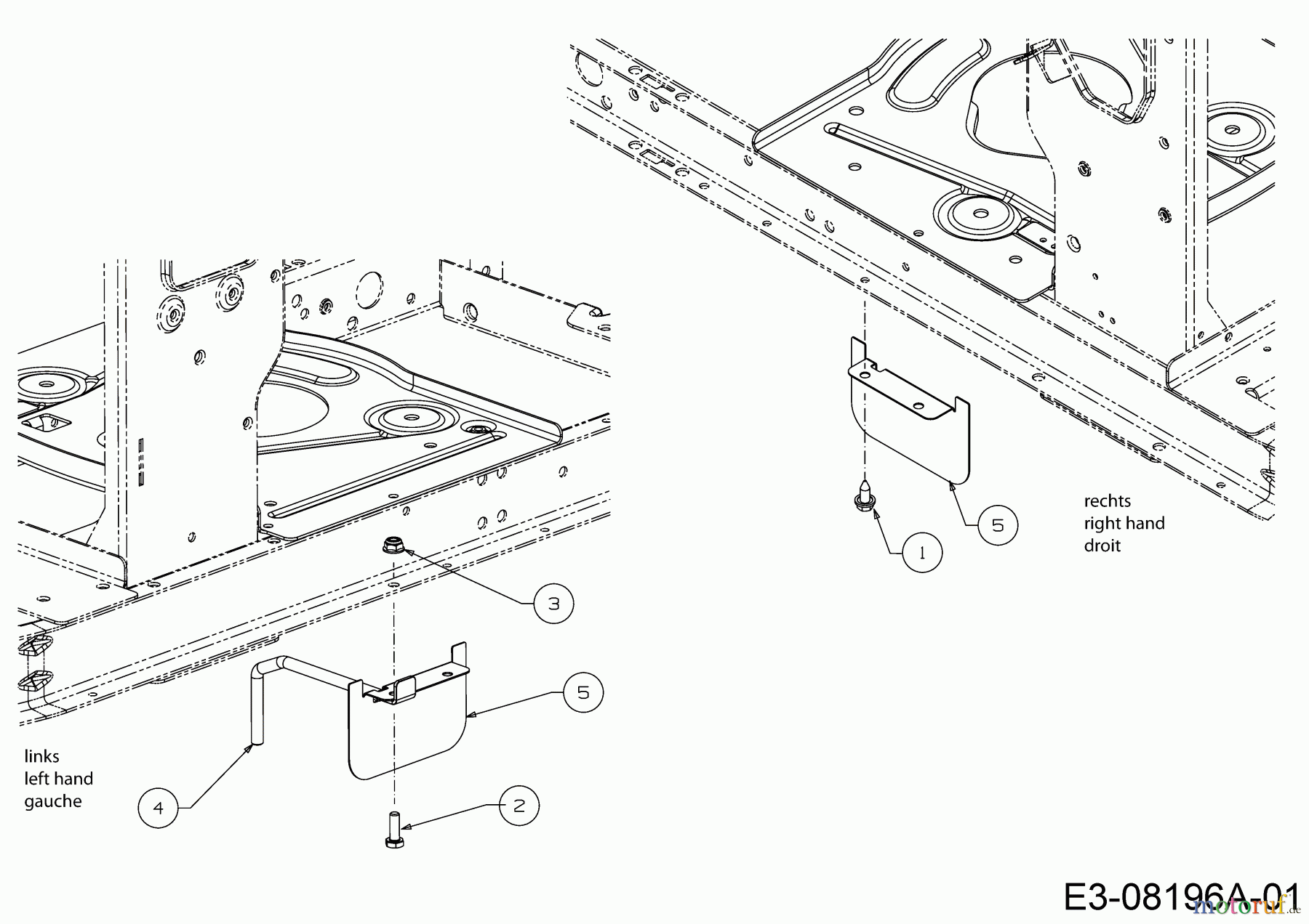 MTD Rasentraktoren Minirider 60 RD 13A625EC600 (2013) Keilriemenführung