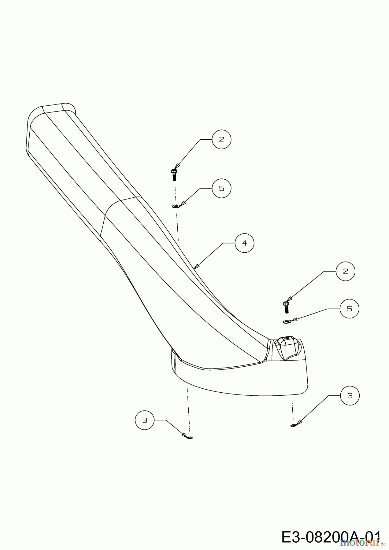 MTD Rasentraktoren Minirider 60 RD 13A625EC600 (2013) Auswurfschacht
