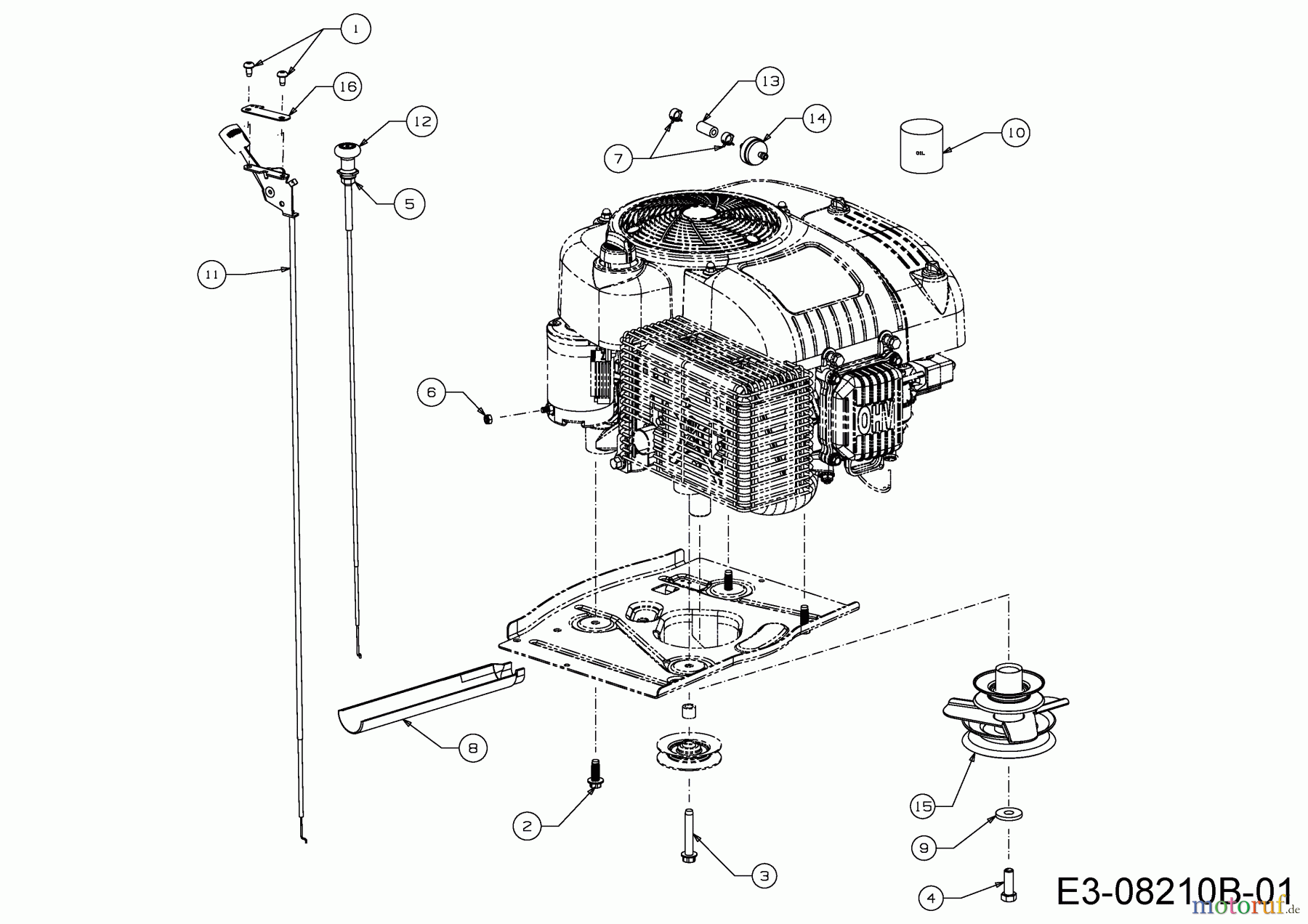 Cub Cadet Rasentraktoren LR 1 NS 76 13C226JD603 (2017) Choke- und Gaszug, Motorzubehör