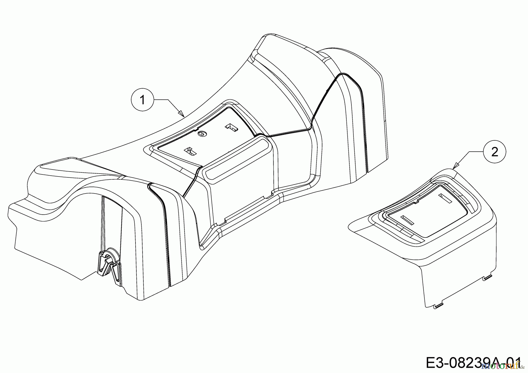 MTD Motormäher mit Antrieb Optima 53 SPHHW 12C-PHDQ600 (2017) Abdeckung Vorderachse