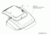Wolf-Garten Expert 46 BAVES 12AGK18Z650 (2013) Ersatzteile Motorhaube B&S