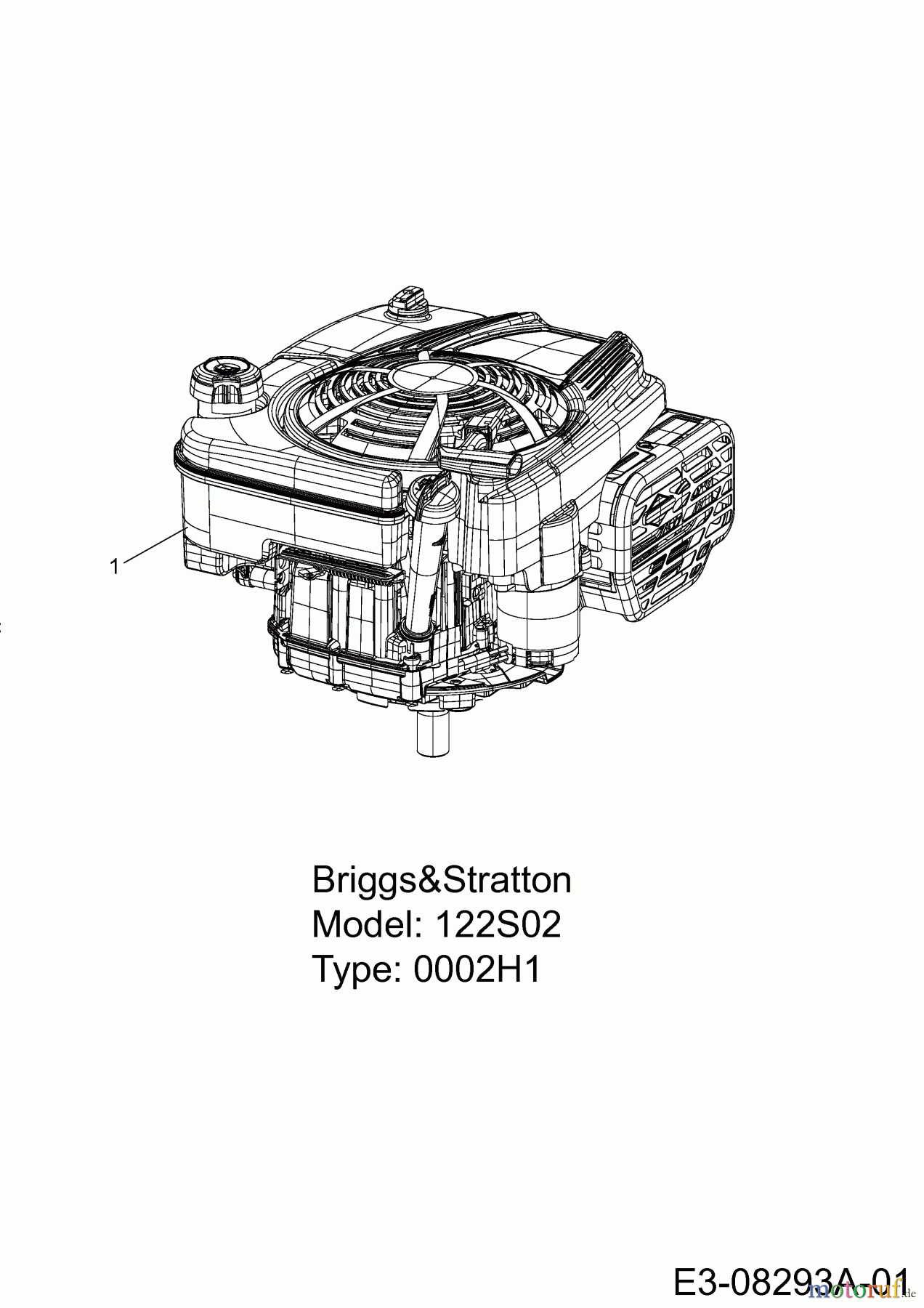 MTD Rasentraktoren Minirider 60 RD 13A625EC600 (2013) Motor Briggs & Stratton