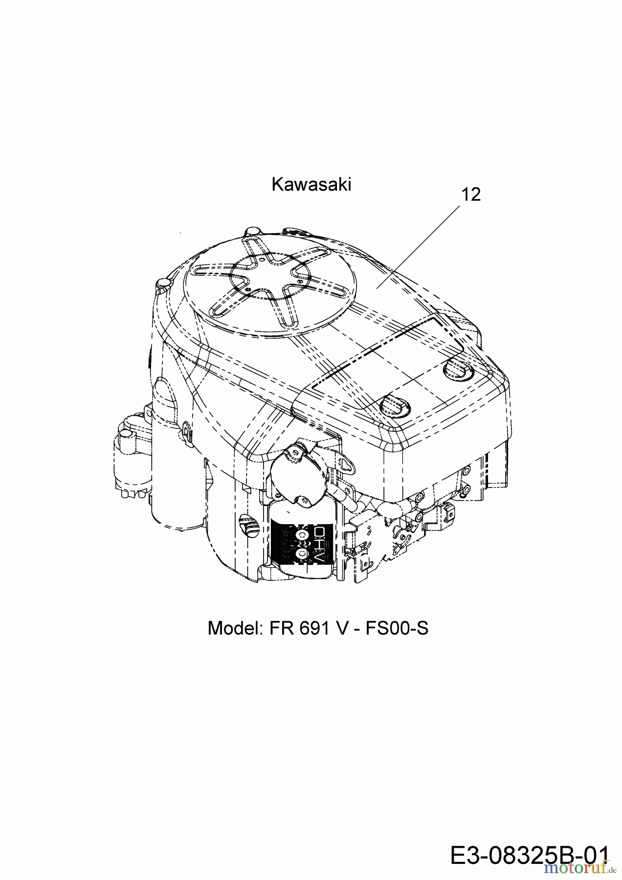 Cub Cadet Gartentraktoren XT3 QS137 14AIA5CA603 (2018) Motor Kawasaki