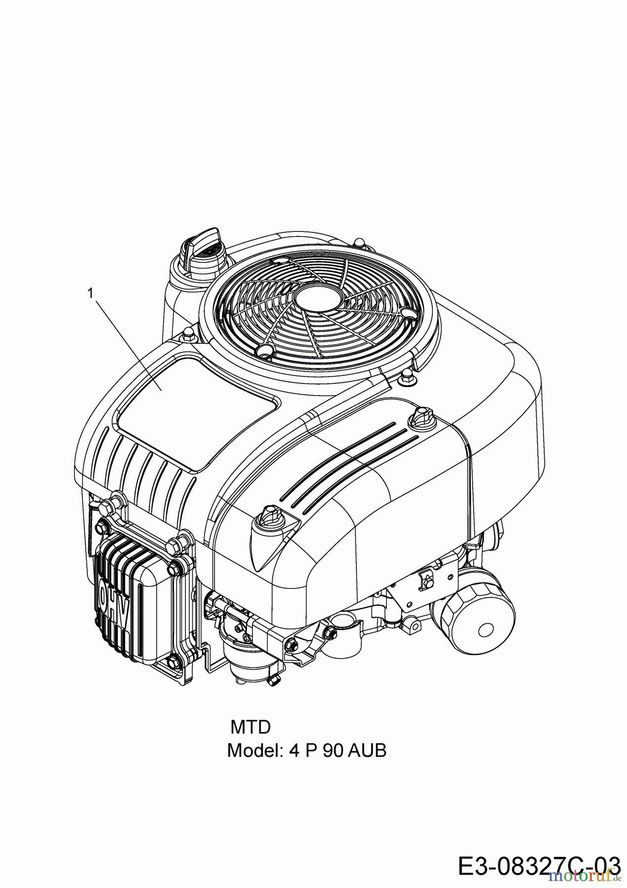 Tigara Rasentraktoren TG 15/96 H 13H279KF649 (2016) Motor MTD