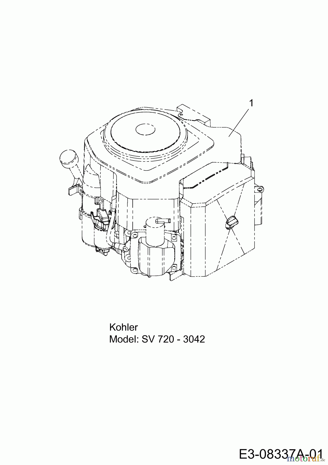 Cub Cadet Rasentraktoren CC 1022 KHT 13AP91AT603 (2013) Motor Kohler