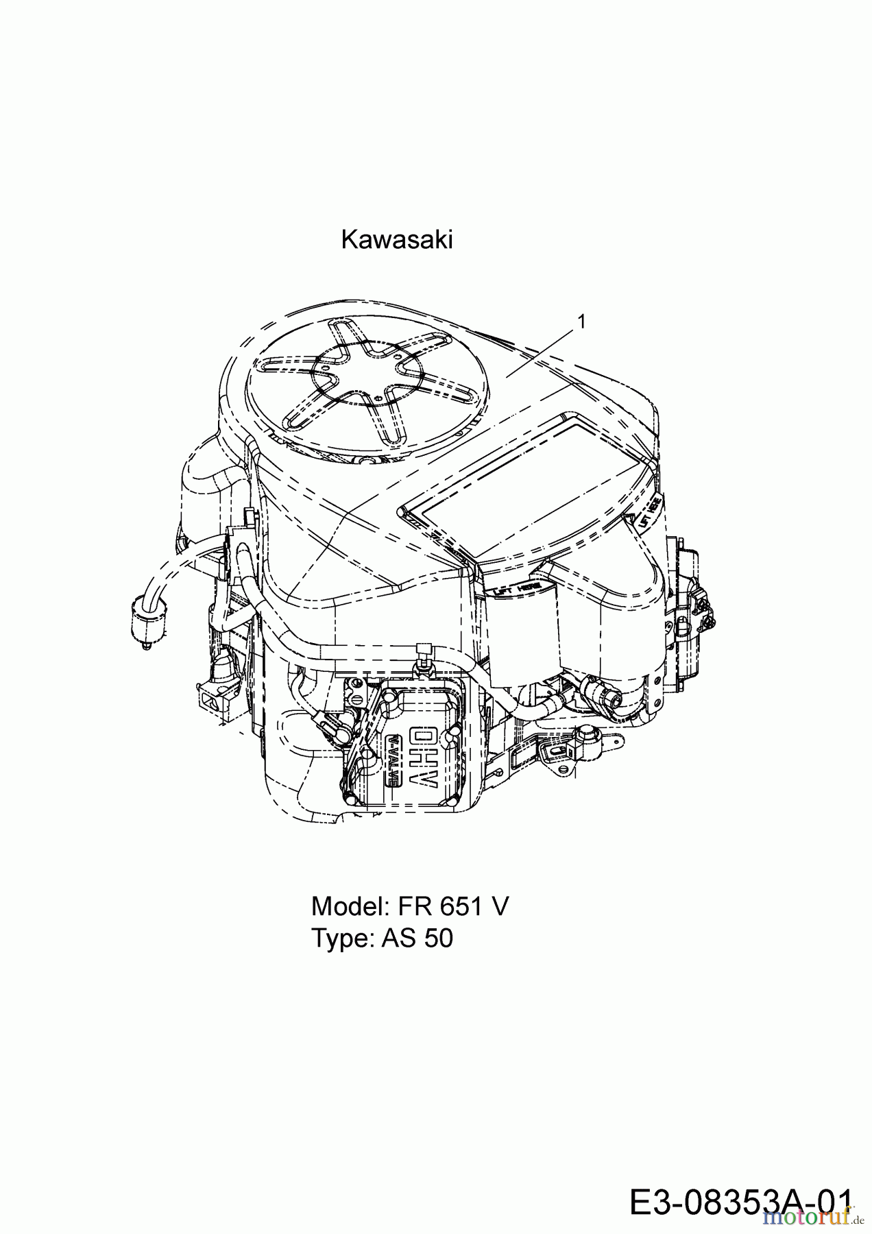 Cub Cadet Zero Turn FMZ 50 17CI4BFP603 (2013) Motor Kawasaki