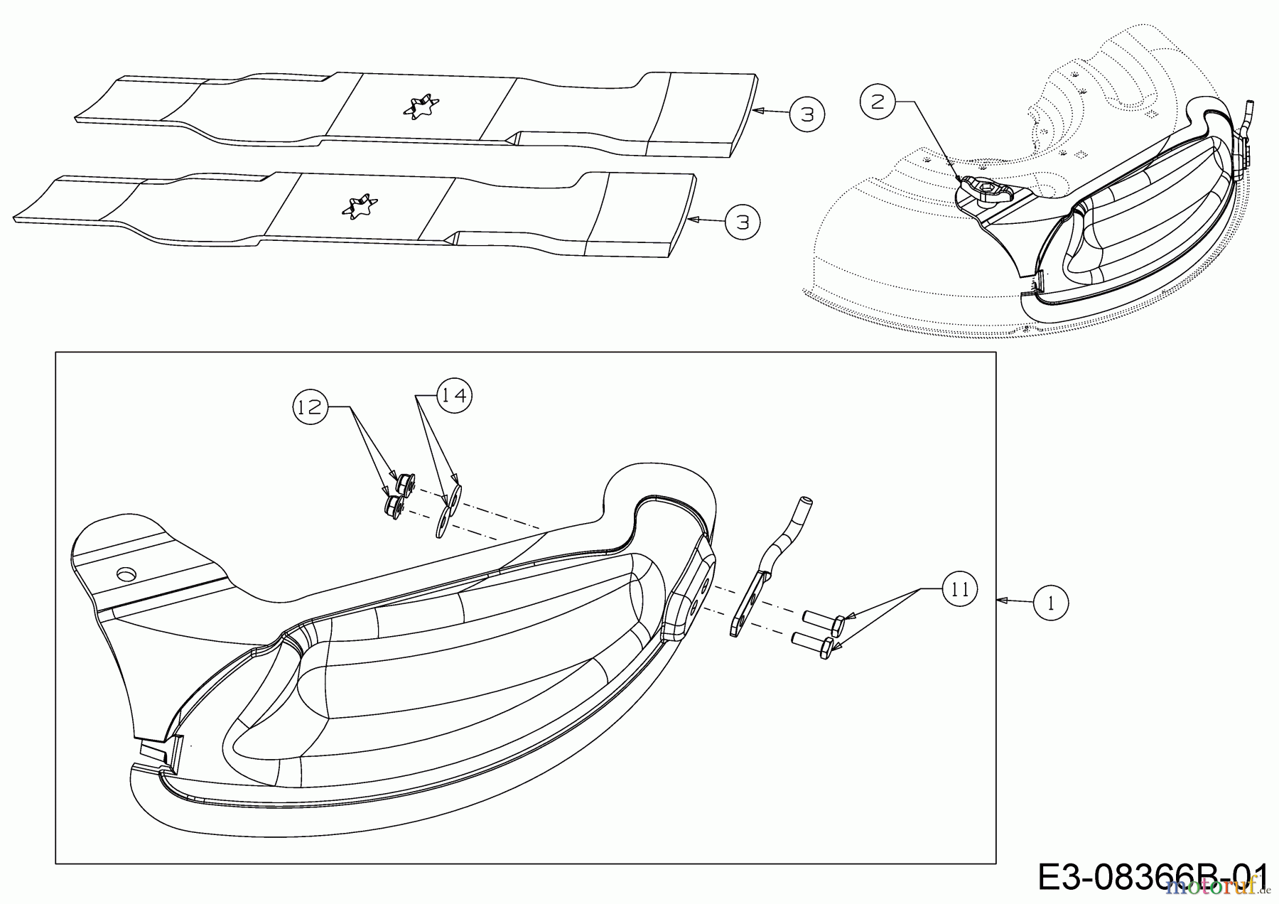 MTD Zubehör Zubehör Zero Turn Mulch Kits für RZTS 46 19B30005100 (2015) Mulchklappe, Mulchmesser