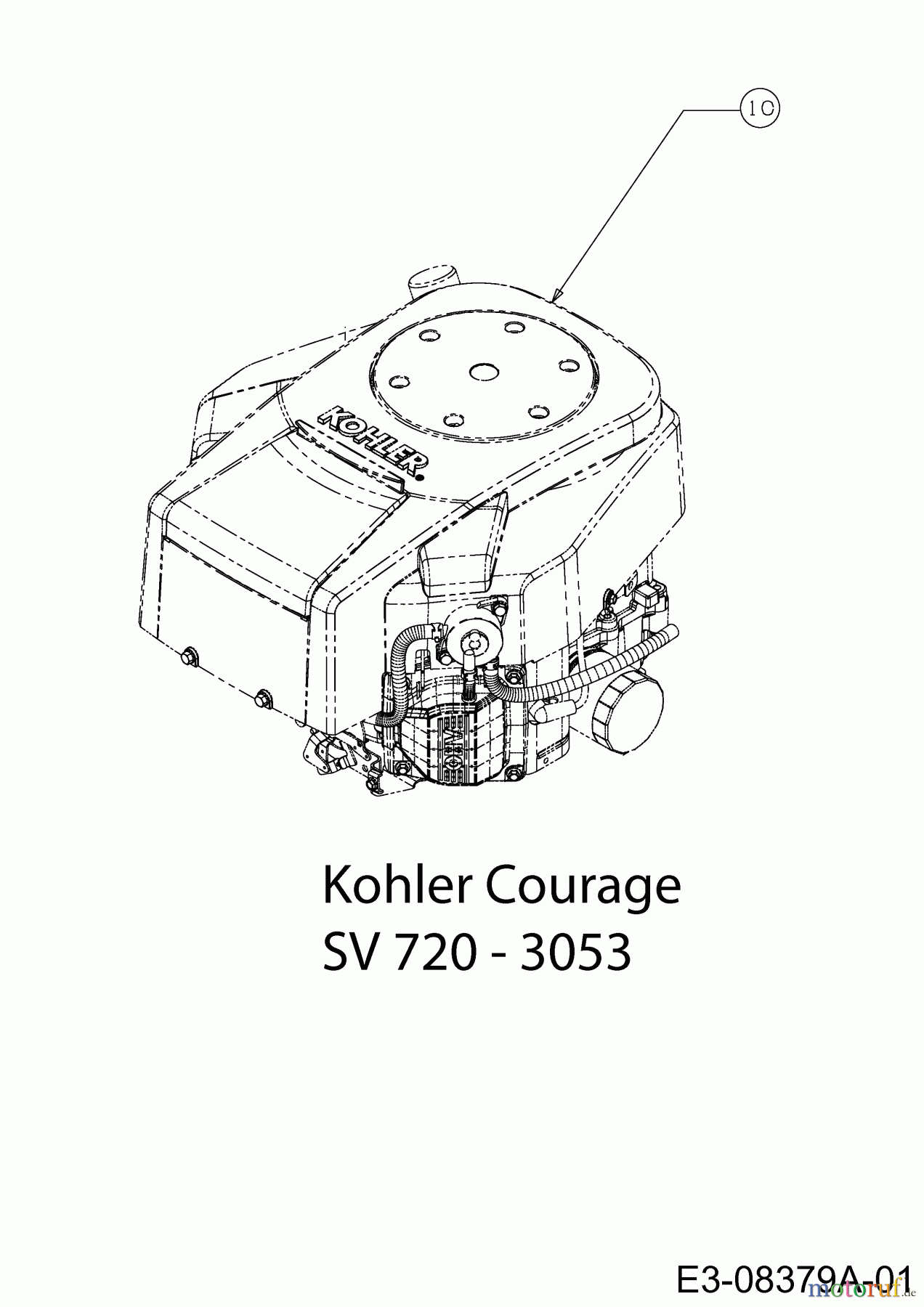 Massey Ferguson Zero Turn MF 50-23 ZT 17AF2ACP695 (2013) Motor Kohler