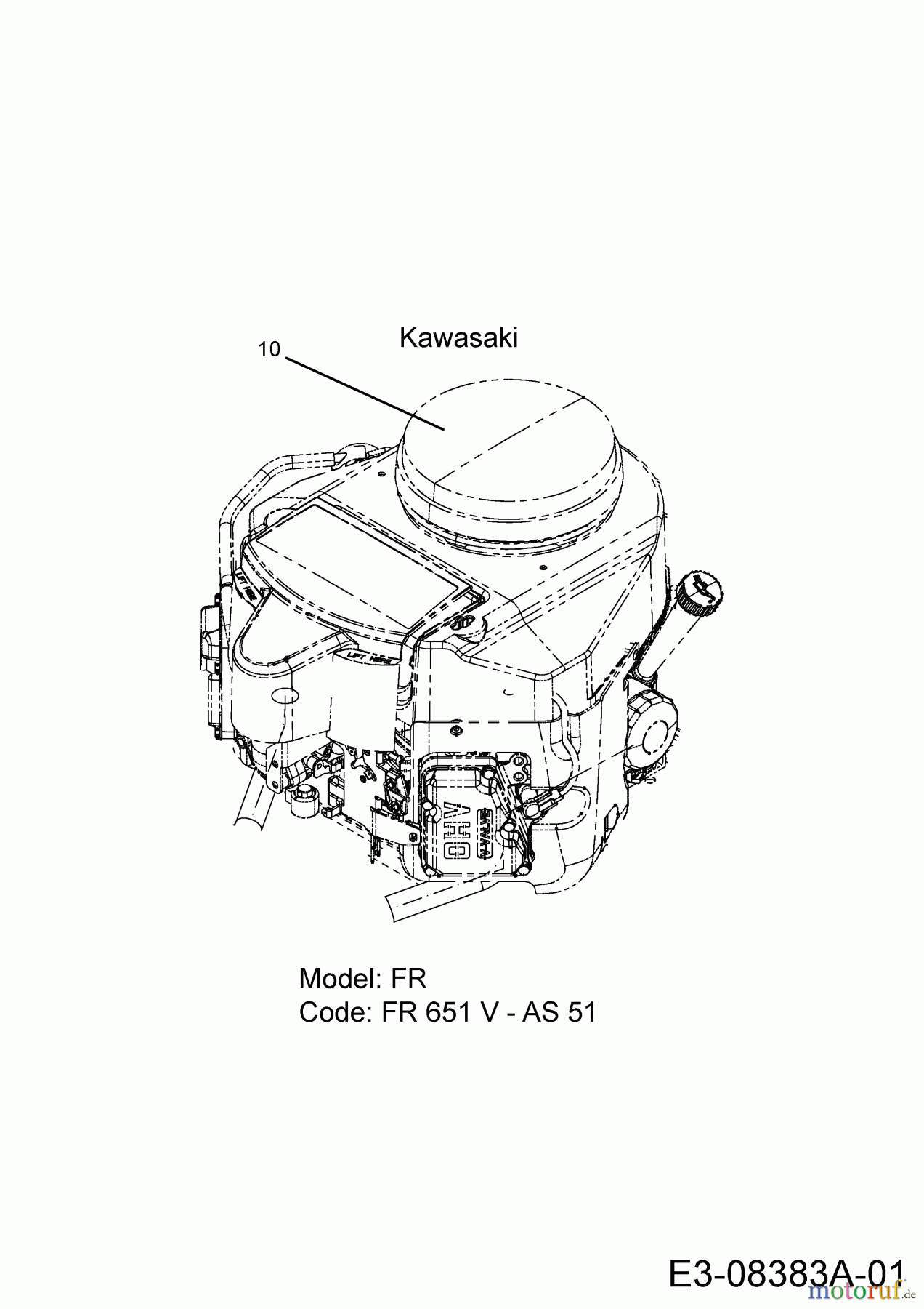  Massey Ferguson Zero Turn MF 50-22 ZT 17BICACP695  (2015) Motor Kawasaki