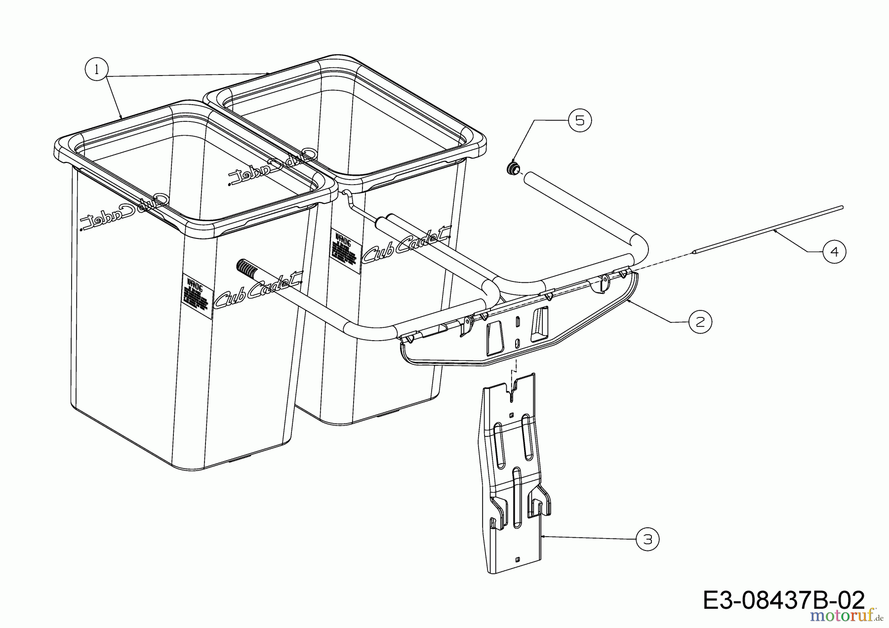 MTD Zubehör Zubehör Garten- und Rasentraktoren Grasfangvorrichtung für 900 Serie (NX-09) mit Mähwerk T (46