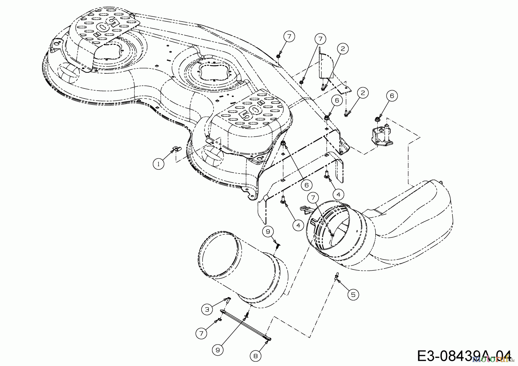  MTD Zubehör Zubehör Zero Turn Grasfangvorrichtung für RZT 50 mit Mähwerk P (50