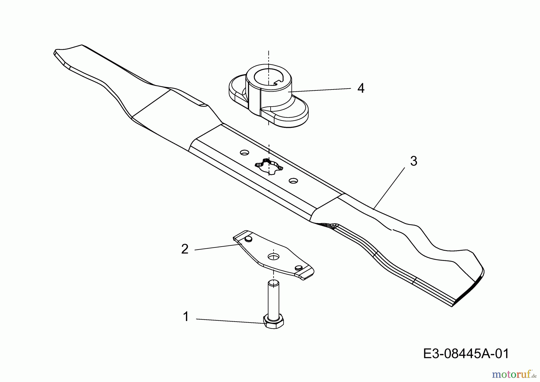 MTD Motormäher 53 PB 11A-848R600 (2012) Messer