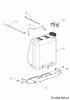 MTD 117/22 13AT785T306 (2013) Ersatzteile Batteriehalter, Tank