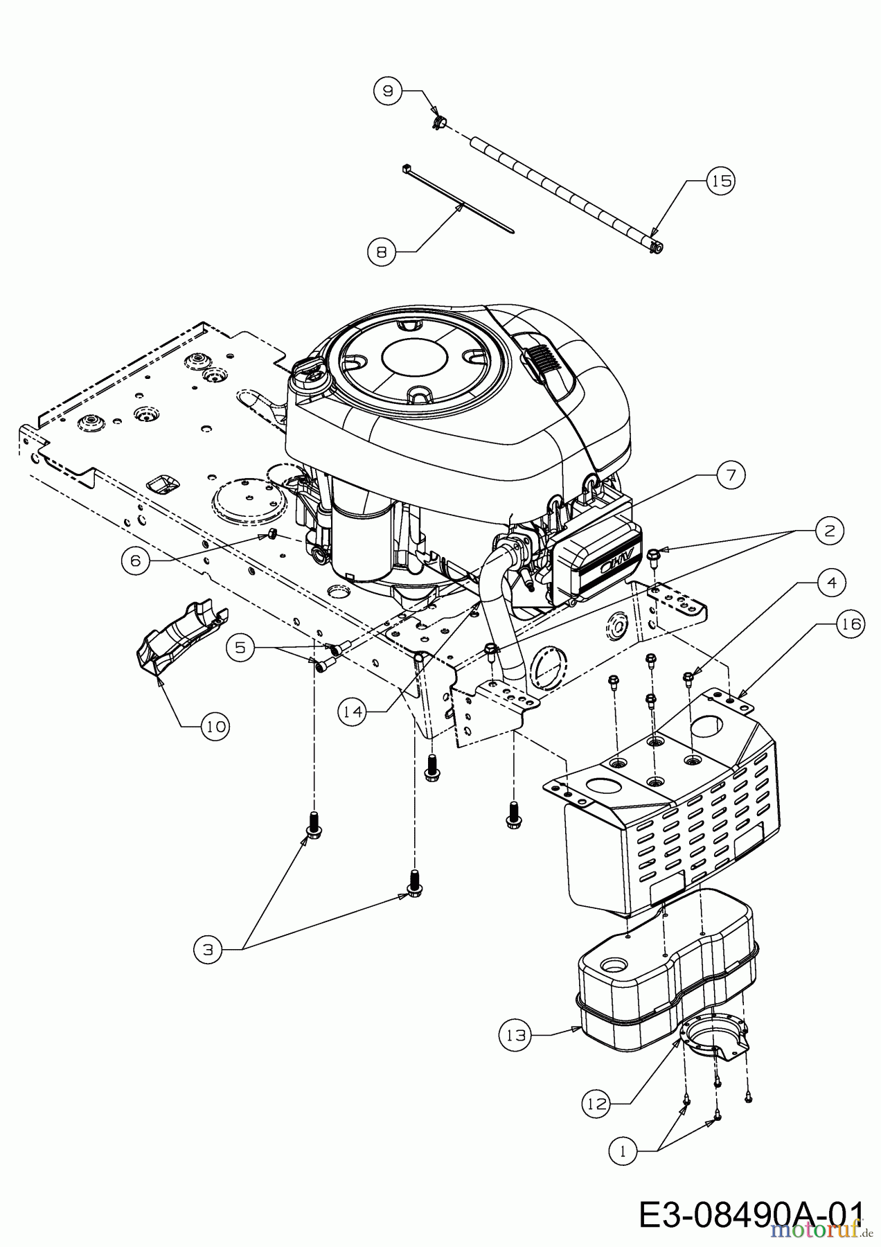 MTD Rasentraktoren 742 RL 13AN772S329 (2013) Motorzubehör