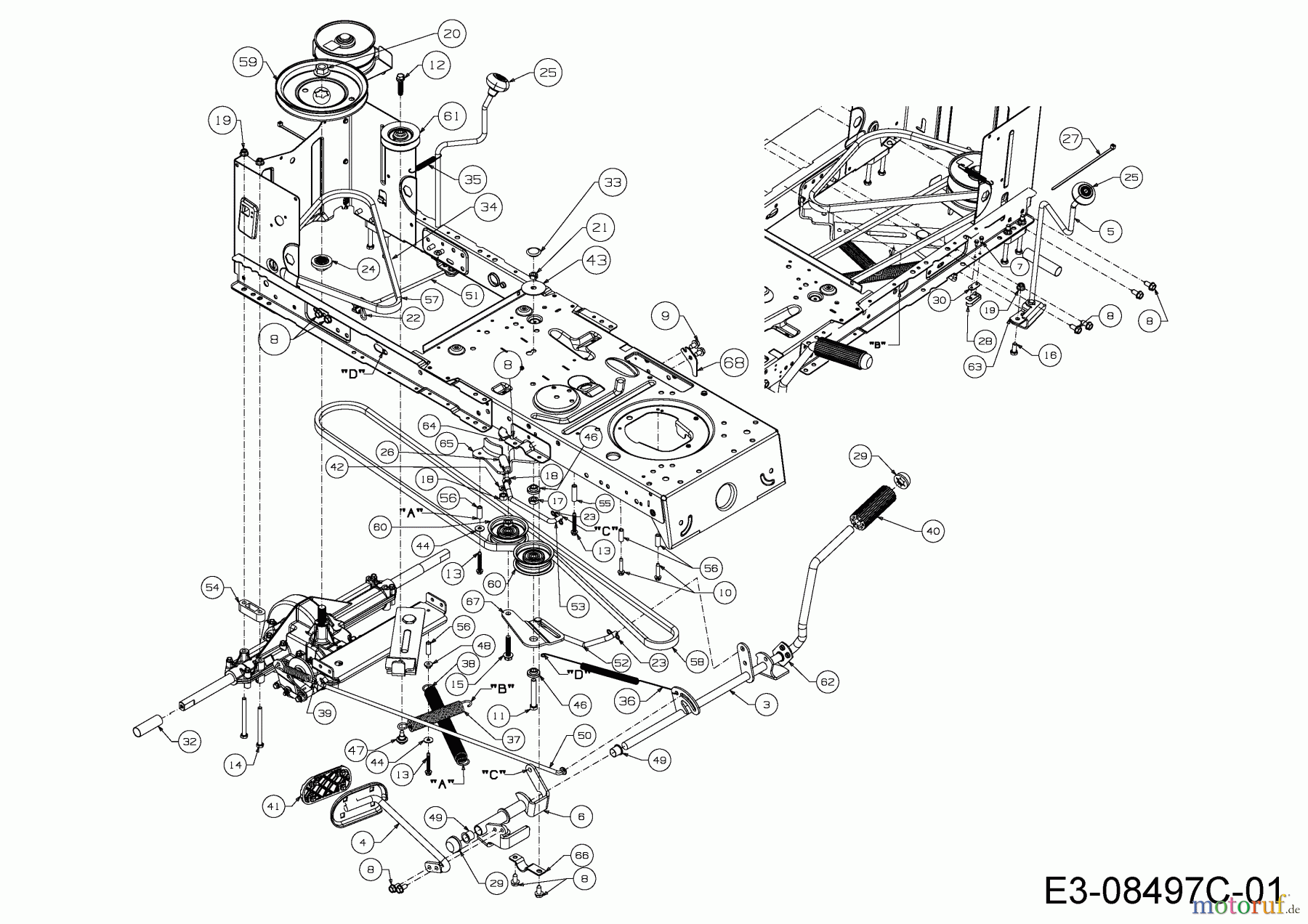 Troy-Bilt Rasentraktoren Bronco 42 13WX78KS066 (2015) Fahrantrieb
