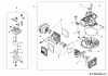 MTD-Motoren 5X65RU 752Z5X65RU (2015) Ersatzteile Dichtsatz Motor, Reparatursatz Vergaser