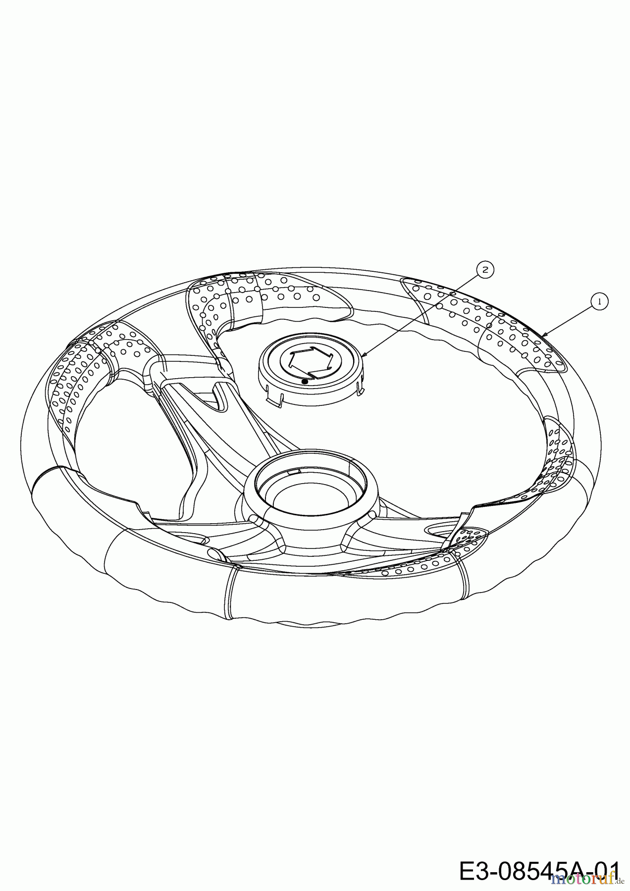 Troy-Bilt Rasentraktoren TB 4220 13AP90KS309 (2013) Lenkrad