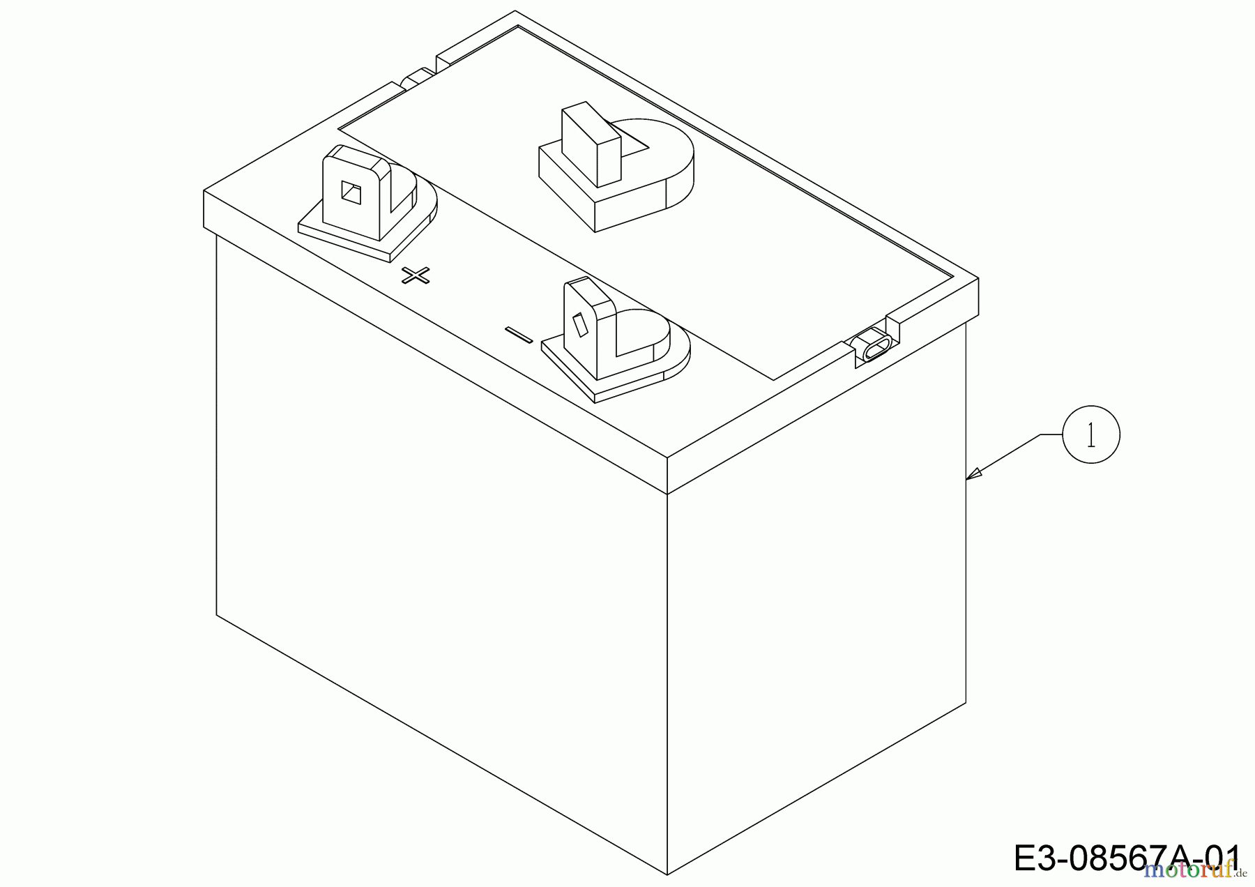 Massey Ferguson Zero Turn MF 50-22 ZT 17ARCACQ695 (2018) Batterie