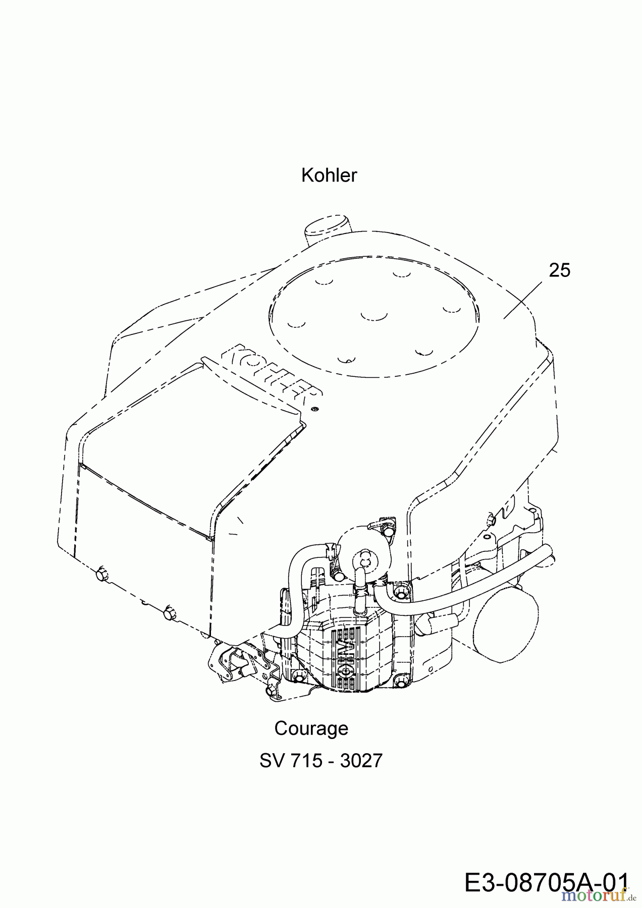 Troy-Bilt Zero Turn Colt XP 42 17WF2ACS011 (2014) Motor Kohler