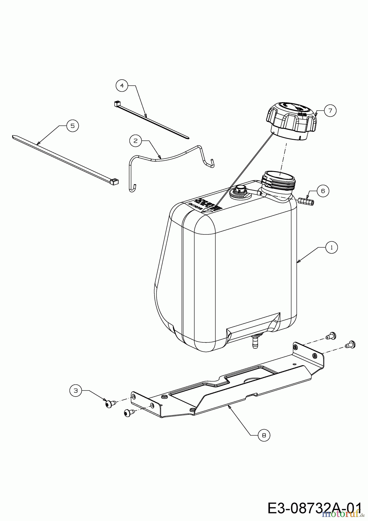 Troy-Bilt Rasentraktoren Bronco 42 13WX78KS066 (2015) Tank