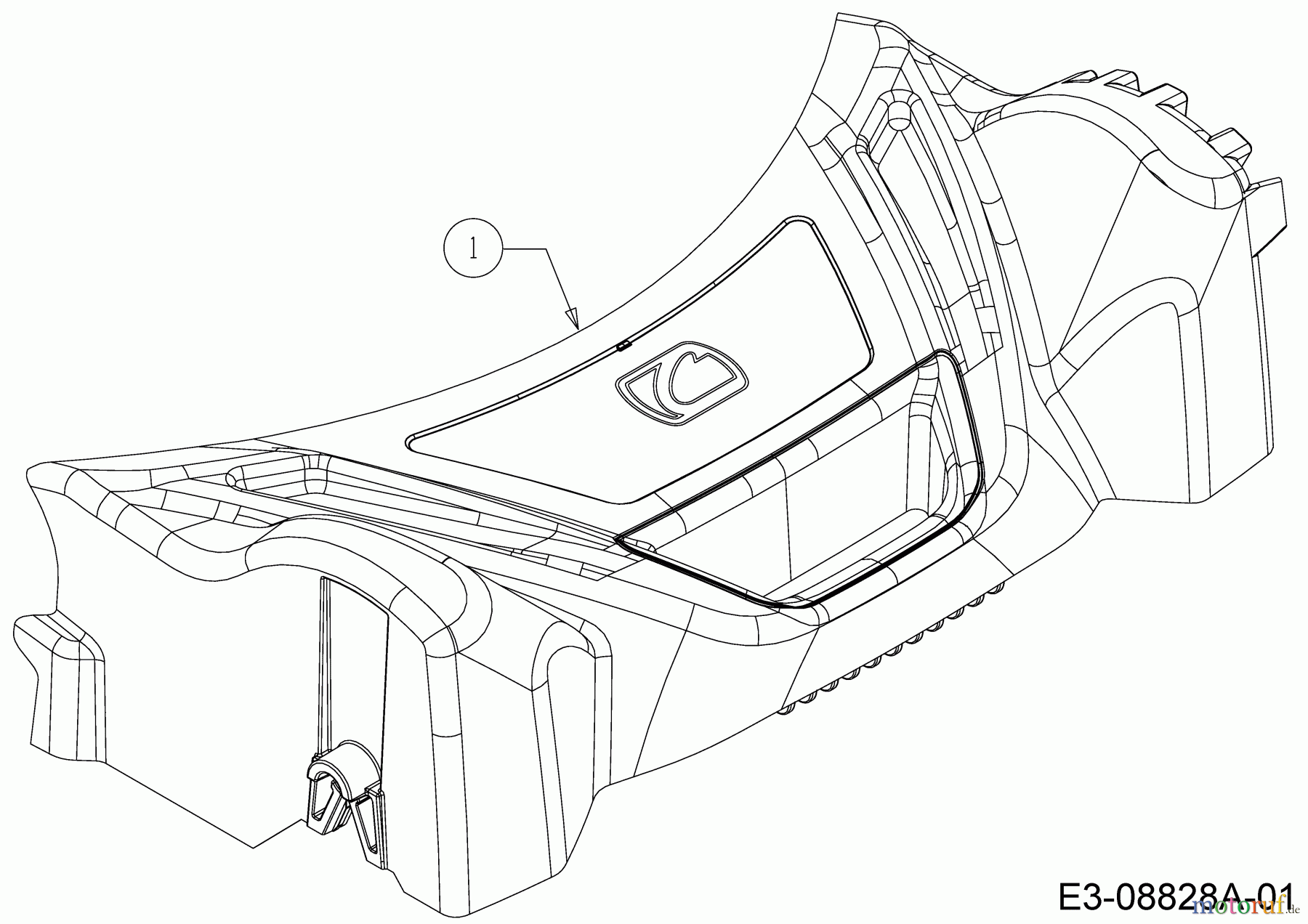  Cub Cadet Motormäher mit Antrieb SC 500 HW 12ABD2M5710  (2018) Abdeckung Vorderachse