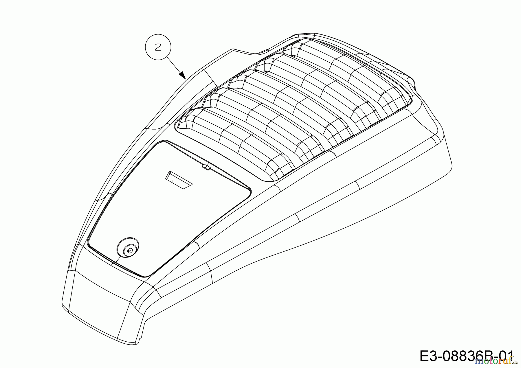 Cub Cadet Motormäher mit Antrieb LM3 DR53S 12BBPVKC603 (2018) Motorhaube