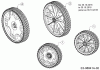 Troy-Bilt 21" 11A-B26M309 (2016) Ersatzteile Räder bis 30.10.2016