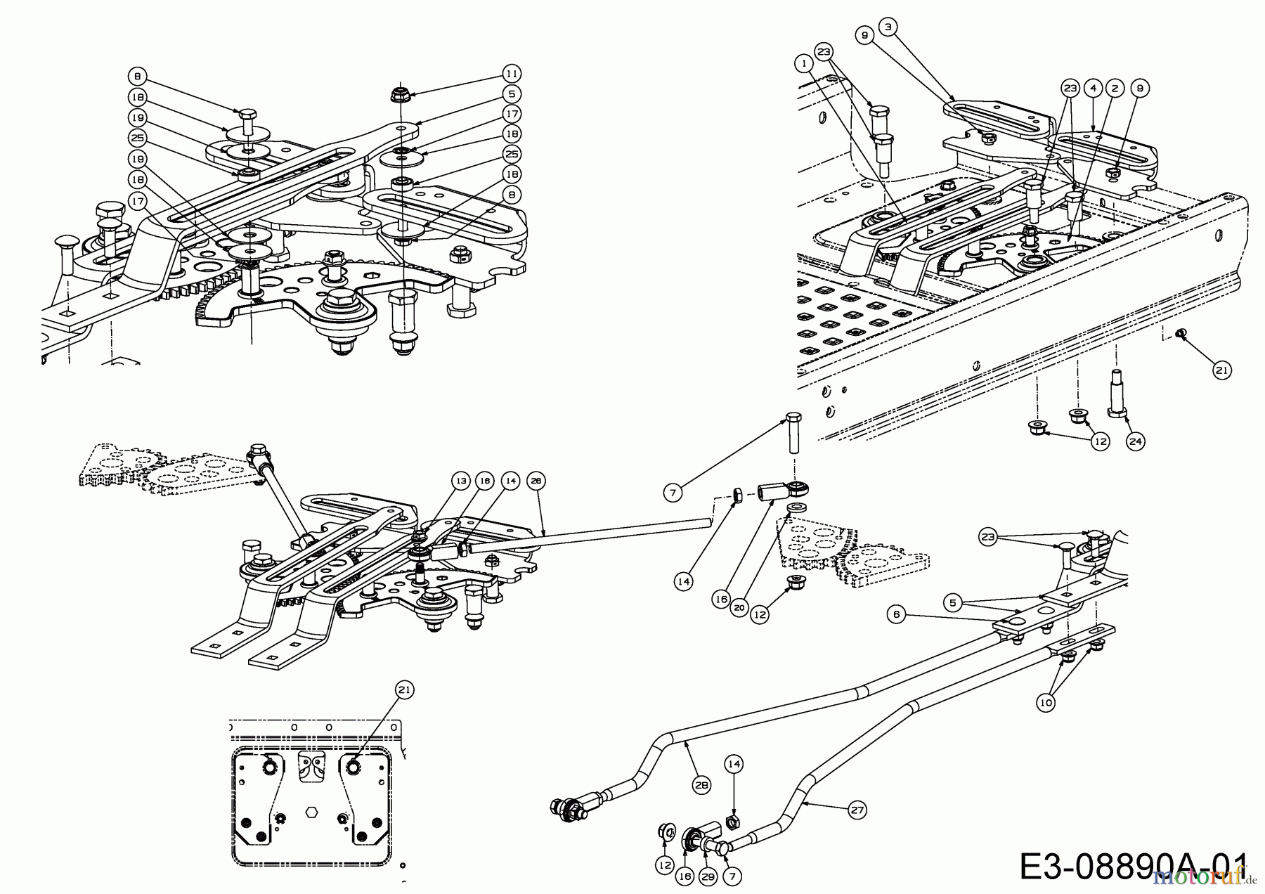  Cub Cadet Zero Turn RZT S 42 17ADCBDS603  (2015) Lenkung