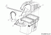MTD Zubehör Grasfangvorrichtung für RZTL 54 mit Mähwerk K (54"/137cm) 19A70034100 (2014) Ersatzteile Grasfangsackdeckel, Obere Röhre
