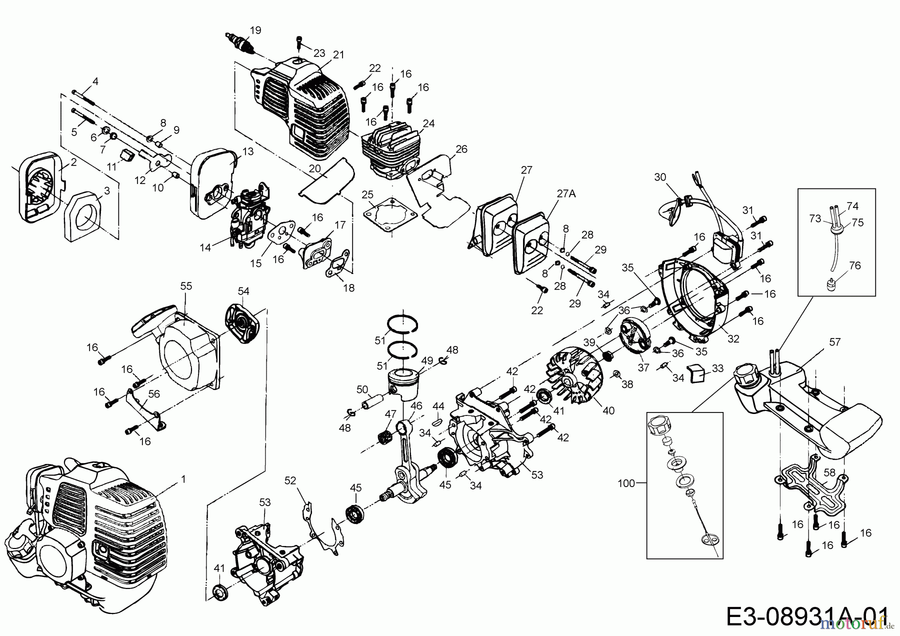 MTD Motorsensen Smart BC 33 41BTG0K-678 (2018) Motor
